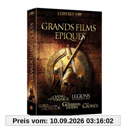 Grands films épiques : Le sang des Vikings + Legions : Les guerriers de Rome + Lord Protector + Les guerriers d'Odin + Les Croisés