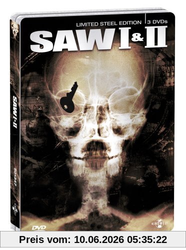 Saw I & II - Limited Steel Edition (3 DVDs im Steelbook) [Director's Cut]