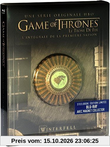 Game of Thrones Steelbook komplette Staffel 1 - EU IMPORT mit deutscher Sprache - mit Magnet Haus Stark