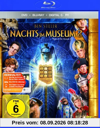 Nachts im Museum 2 (Blu-ray inkl. DVD mit Digital Copy)