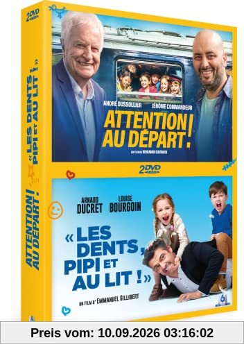 Humour en famille - coffret 2 films : attention au départ ! + les dents, pipi et au lit [FR Import]