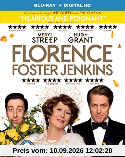 Florence Foster Jenkins [Blu-ray] [2016] UK-Import, Sprache-Englisch