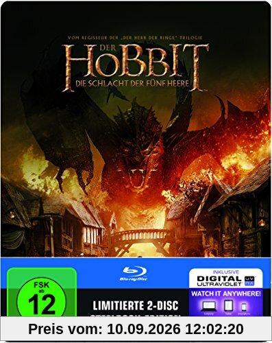 Der Hobbit: Die Schlacht der fünf Heere (Steelbook) (exklusiv bei Amazon.de) [Blu-ray] [Limited Edition]