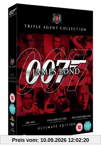 James Bond Ultimate Red Triple Pack - Dr. No/Live And Let Die/Die another Day [UK Import]