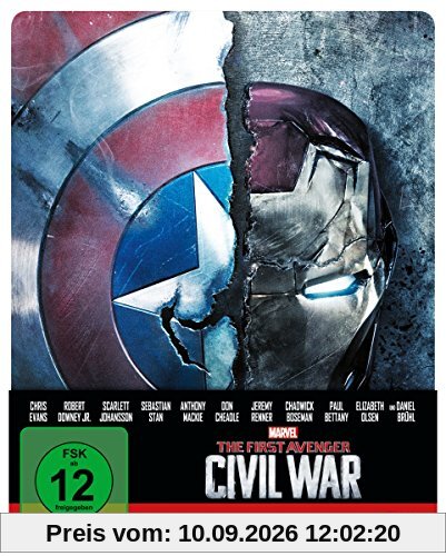 The first Avenger - Civil War 3D: 3D+2D, Steelbook Edition [3D Blu-ray]
