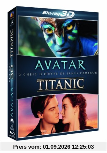 Coffret Blu-ray 3D : Avatar + Titanic