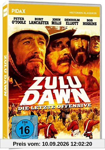 Zulu Dawn - Die letzte Offensive: Packender Abenteuerfilm mit absoluter Starbesetzung wie Burt Lancester und Peter O`Toole (Nach wahren Begebenheiten) Großartige Kriegs-Schauplätze - Historien-Epos