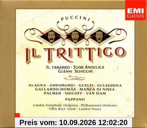 Puccini - Il trittico (Il tabarro - Suor Angelica - Gianni Schicchi) / Alagna, Gheorghiu, Guelfi, Guleghina, Gallardo-Domas, Manca di Nissa, Palmer, Schicoff, Van Dam, Pappano