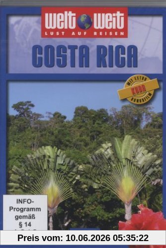 Costa Rica (Reihe: welt weit) mit Bonusfilm "Kuba"; Gesamtlänge: ca. 95 Min.