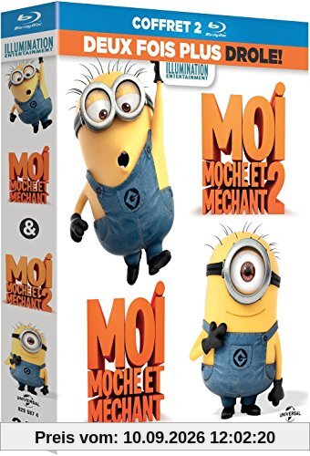 Coffret moi, moche et méchant : moi, moche et méchant ; moi, moche et méchant 2 [Blu-ray] [FR Import]