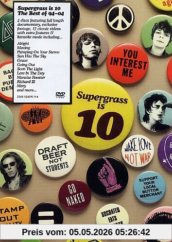 Supergrass - Supergrass Is 10, The Best Of 94 - 04 (2 DVDs)