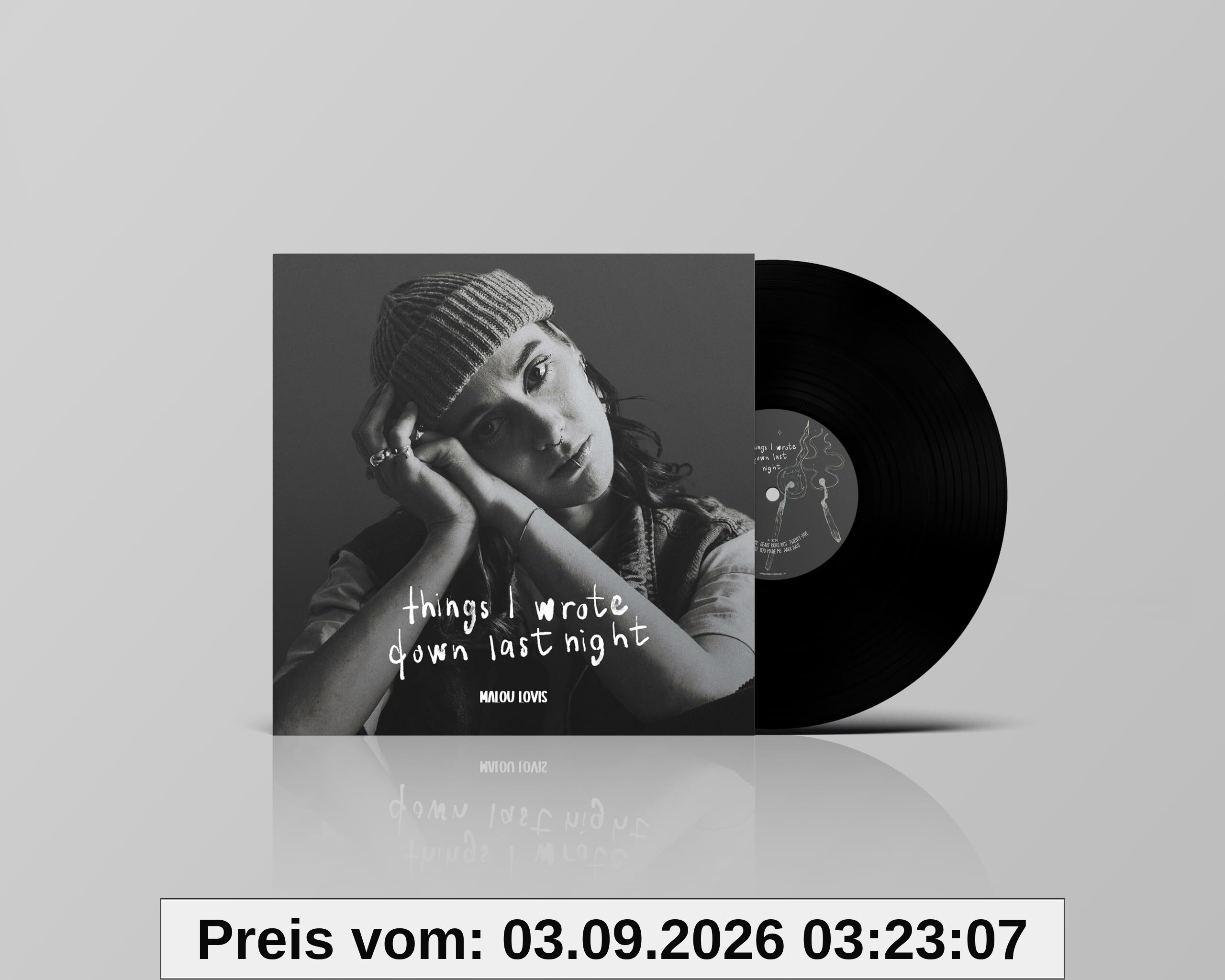 Things I Wrote Down Last Night (LP) [Import]