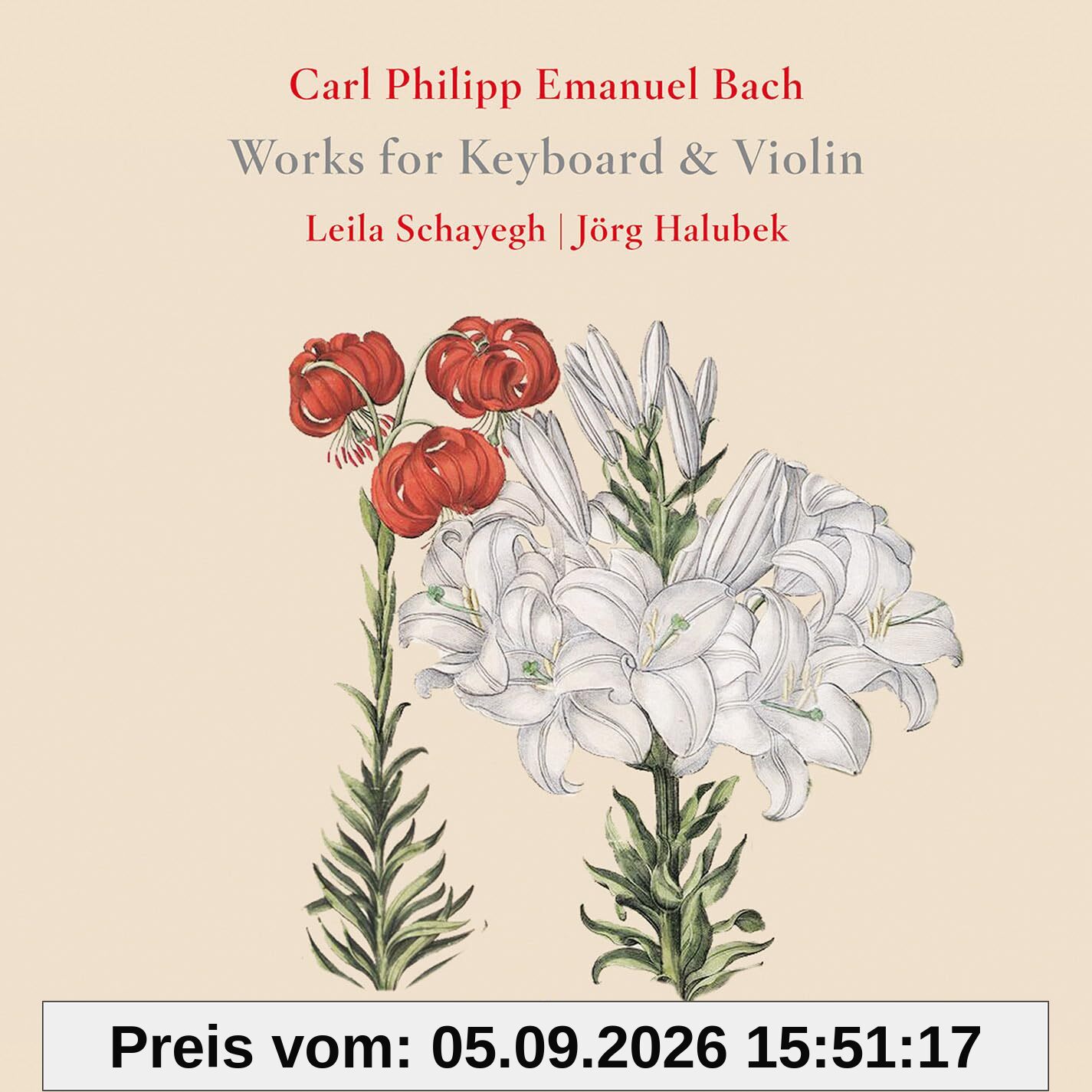 CPE Bach: Works for Keyboard and Violin