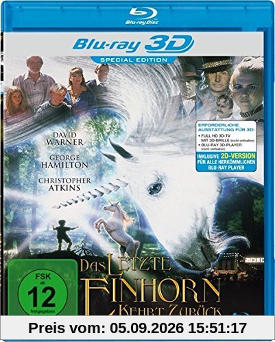 Das letzte Einhorn kehrt zurück [3D Blu-ray]