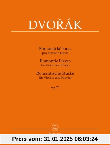 Romantische Stücke für Violine und Klavier op. 75