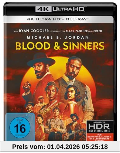 Blood & Sinners (4K Ultra HD) + (Blu-ray)
