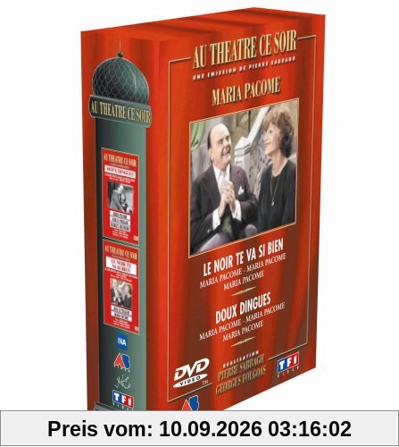 Au théâtre ce soir - Coffret Maria Pacôme 2 DVD : Le Noir te va si bien / Doux dingues [FR Import]