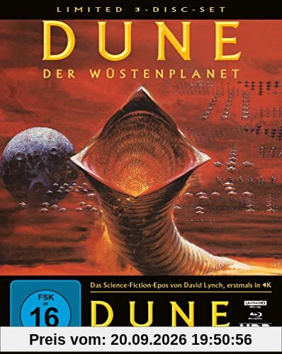 Dune - Der Wüstenplanet (Mediabook A, 4K-UHD + 2 Blu-rays) (exklusiv bei Amazon.de)