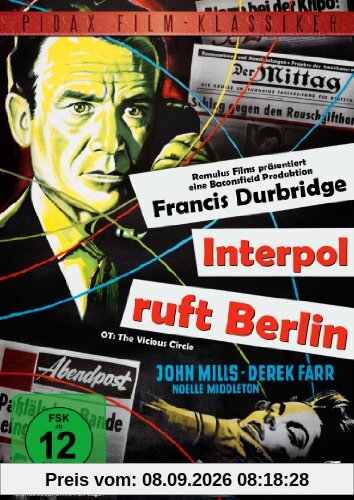 Francis Durbridge: Interpol ruft Berlin (The Vicious Circle) - Atemberaubender Kriminalfilm (Pidax Film-Klassiker)