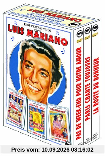 Coffret luis mariano : la route du bonheur ; pas de week-end pour notre amour ; paris chante toujours [FR Import]