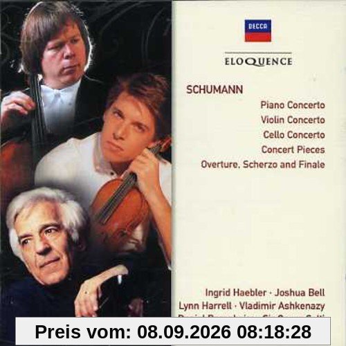 Klavierkonzert op. 54 / Violinkonzert / Cellokonzert op. 129 / Konzertstück op. 86 / Ouvertüre, Scherzo & Finale op. 52