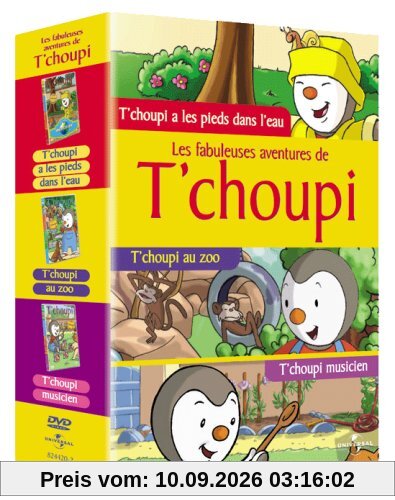 Coffret Tchoupi 3 DVD - n. 3 : Musicien / Au zoo / A les pieds dans l'eau [FR Import]