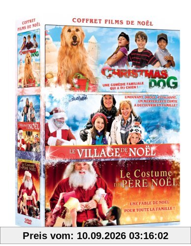 Coffret films de noël, vol. 2 : christmas dog ; le village de noël ; le costume du père noël [FR Import]