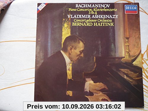 Sergei Rachmaninov: Piano Concertos / Klavierkonzerte 2 & 4. Piano Concerto No. 2 / Klavierkonzert Nr. 2, Op. 18. Piano Concerto No. 4 / Klavierkonzert Nr. 4, Op. 40. Vladimir Ashkenazy. Concertgebouw Orchestra. Bernard Haitink. Digital Recording. LP Viny