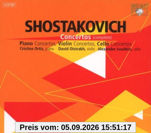 Complete Piano, Violin and Celloconcertos 3-CD