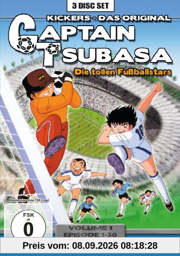Captain Tsubasa: Die tollen Fußballstars - Volume 1, Folge 1-30 (DVD)