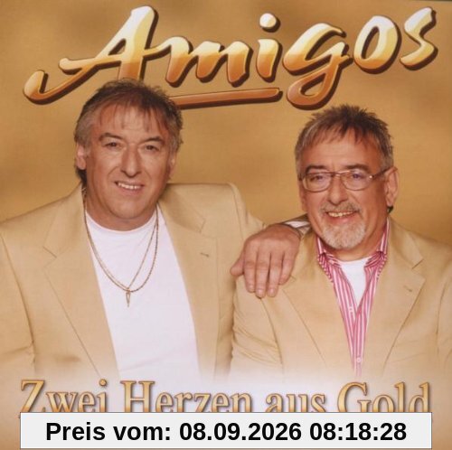 Zwei Herzen aus Gold