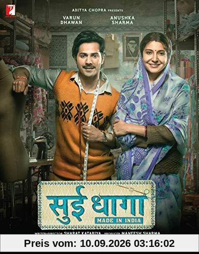 SUI DHAAGA Film ~ 2 DVD Pack ~ Bollywood ~ Varun Dhawan & Anushka Sharma ~ Hindi mit englischem Untertitel ~ India ~ 2018 ~ Original YASH RAJ FILMS DVD ~ verkauf nur über Bollywood 24/7