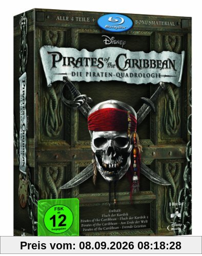 Pirates of the Caribbean - Die Piraten-Quadrologie (8 Blu-Rays) [Blu-ray]