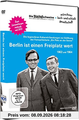 Berlin ist einen Freiplatz wert - Die legendären Kabarett-Sendungen zur Eröffnung der Fernsehlotterie "Ein Platz an der Sonne" 1962 und 1964 [2 DVDs]