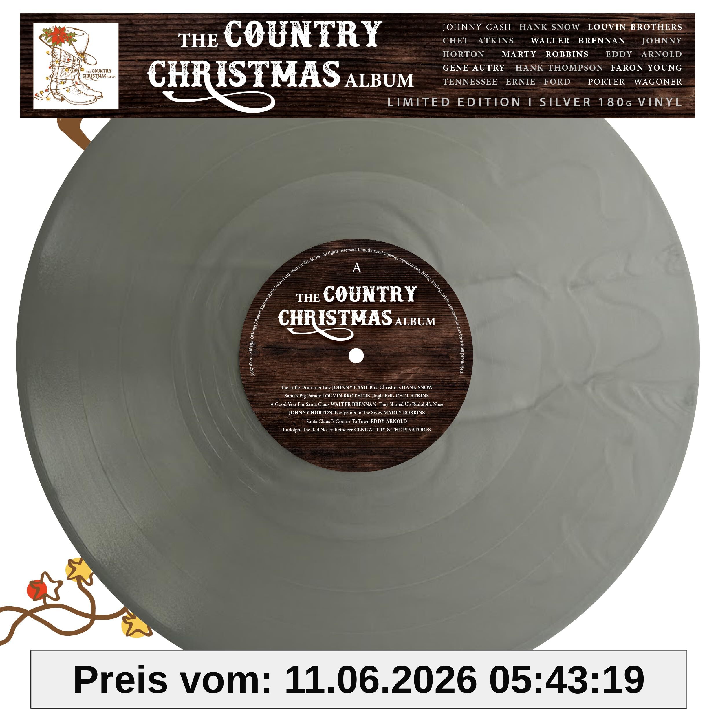 The Country Christmas Album - Limitiert, 180gr. silber [ Limited Edition / colored Vinyl / 180g Vinyl] [Vinyl LP]