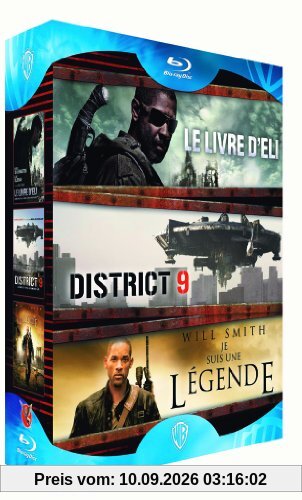 Coffret action 2010 : le livre d'eli ; district 9 ; je suis une légende [Blu-ray] [FR Import]