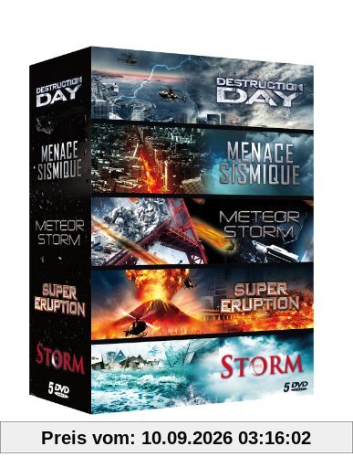 Coffret catastrophe : destruction day ; menace sismique ; meteor storm ; super eruption ; the storm [FR Import]