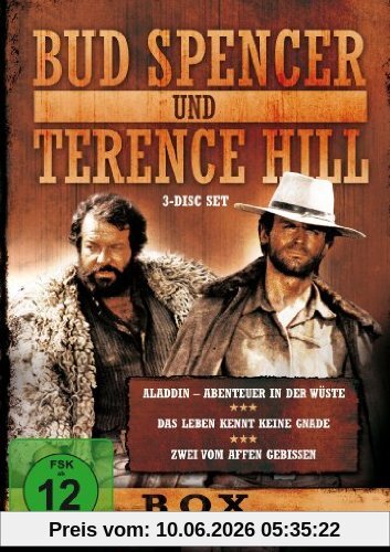Bud Spencer & Terence Hill - Box - Vol. 6 (Aladdin - Abenteuer in der Wüste/Das Leben kennt keine Gnade/Zwei vom Affen gebissen) (3 Disc Set)