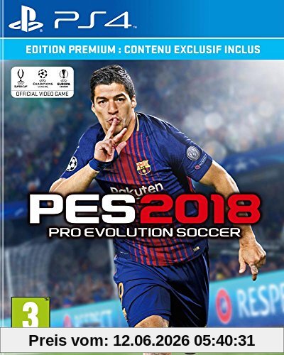 PES 2018 Premium D1 Edition (PS4) (Pré-commande - Sortie le 14 Septembre 2017) ( Catégorie : Jeu PlayStation 4 )