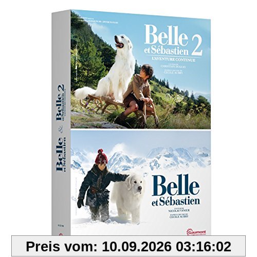 Coffret belle et sébastien : belle et sébastien ; belle et sébastien 2 - l'aventure continue [FR Import]