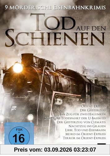 Tod auf den Schienen - 9 mörderische Eisenbahnkrimis, bei denen das Verbrechen an Bord ist (Pidax Film- und Hörspielverlag) [9 DVDs]