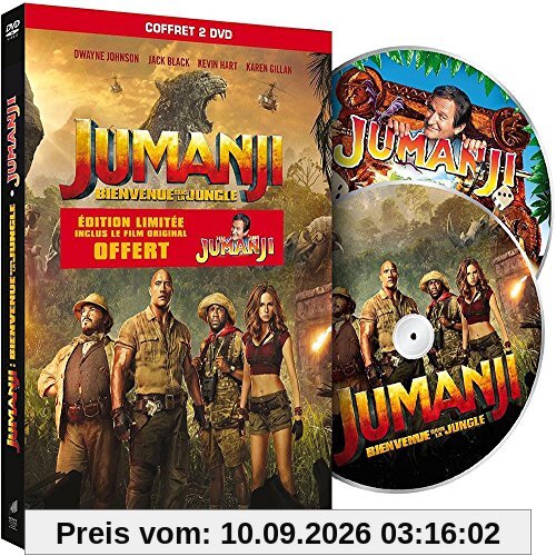 Coffret jumanji 2 films : bienvenue dans la jungle ; jumanji [FR Import]