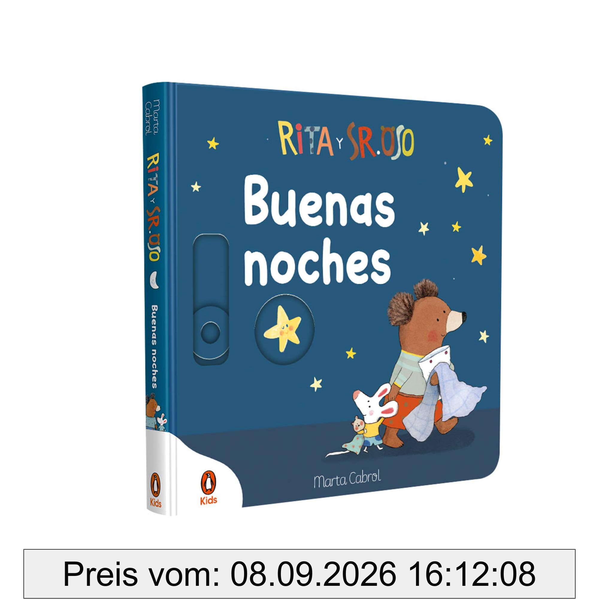 Rita y Sr. Oso - ¡Buenas noches! (Pequeñas manitas): Libro con mecanismos para deslizar, girar y soñar (Libros de cartón con solapas)