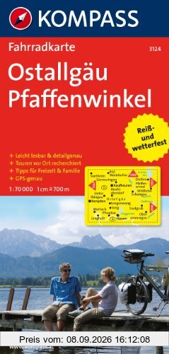 Ostallgäu - Pfaffenwinkel 1 : 70 000: Radkarte. GPS-genau / Leicht lesbar & detailgenau / Touren vor Ort recherchiert / Tipps für Freizeit & Familie
