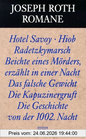 Joseph Roth Romane, 4 Bde.