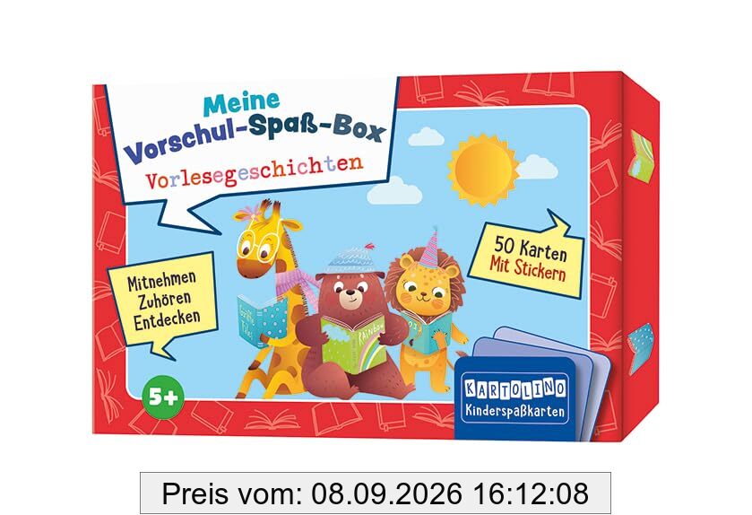 Meine Vorschul-Spaß-Box: Vorlesegeschichten: Mitnehmen, zuhören, entdecken (KARTOLINO Kinderspaßkarten: Meine Vorschul-Spaß-Box)