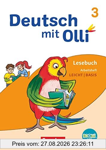 Deutsch mit Olli - Lesen 2-4 - Ausgabe 2021 - 3. Schuljahr: Arbeitsheft Leicht / Basis - Mit BOOKii-Funktion