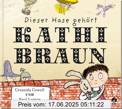 Binding : Gebundene Ausgabe, Edition : DE, 1. Auflage, Label : Boje, Publisher : Boje, medium : Gebundene Ausgabe, numberOfPages : 32, publicationDate : 2007-02-01, authors : Cressida Cowell, translators : Manuel Thannheiser, languages : german, ISBN : 3414820226