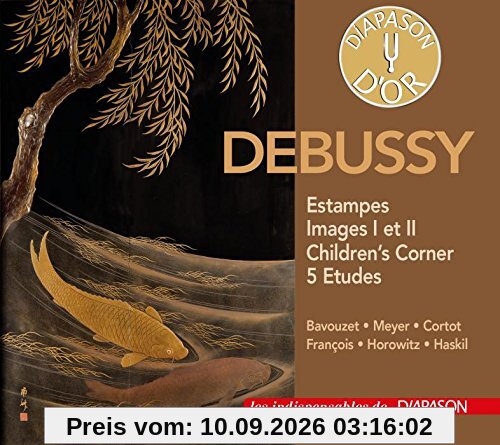Debussy : Estampes, Images I et II, Children's Corner, 5 Etudes. Bavouzet, Meyer, Cortot, François, Horowitz, Haskil.