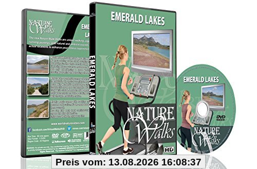 Natur Spaziergänge DVD - Smaragdgrüne Seen - für Indoor Walking, Laufband und Jogging Workouts